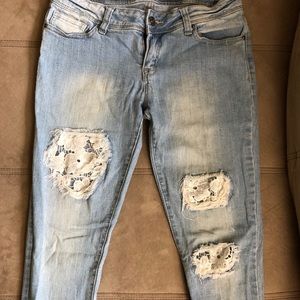 Adorable floral jeans